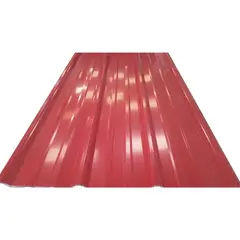 GENERICO - Teja Metálica Aluzinc Pintada 8 Cal 28 Rojo RAL 3001 5Mts x 30 Und