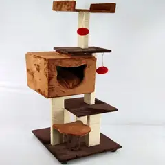 GENERICO - Gimnasio Para Gatos 60x50x150cm Mediano Caramelo