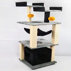 GENERICO - Gimnasio Para Gatos 50x50x152cm Mediano Gris