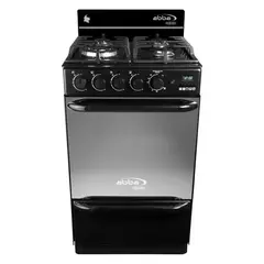 ABBA - Estufa de Piso Gas Natural 4 Puestos Vidrio Negro
