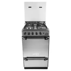 ABBA - Estufa de Piso Gas Natural 4 Puestos Acero Inoxidable