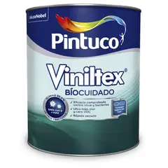 PINTUCO - Pintura para Interior y Exterior Biocuidado Blanco 1/4 Galón