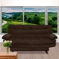 MAGIC CLASS - Sofá Cama Curve Microfibra Café