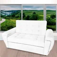 MAGIC CLASS - Sofá Cama Ambar Microfibra Blanco
