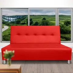 MAGIC CLASS - Sofá Cama Apolo Microfibra Rojo