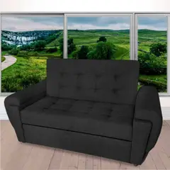 MAGIC CLASS - Sofá Cama Ambar Microfibra Negro