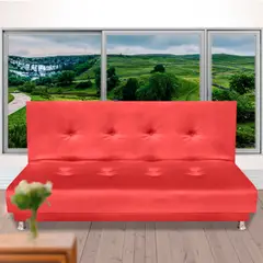 MAGIC CLASS - Sofá Cama Clic Premium Microfibra Rojo