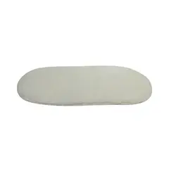 BANZAY - Tapete Pie De Cama Ovalado 70X130 Marfil