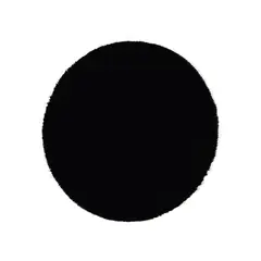 BANZAY - Tapete Redondo 80x80 Negro