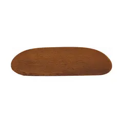 BANZAY - Tapete Pie de Cama Ovalado 70x130 Café