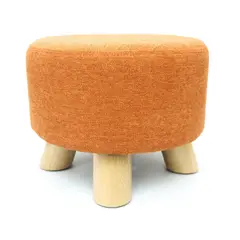 BANZAY - Puff Auxiliar Butaco Redondo 30x30x30 Naranja