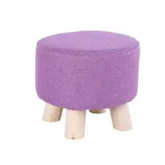 BANZAY - Puff Auxiliar Butaco Redondo 30x30x30 Lila