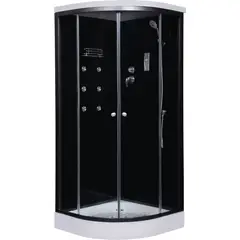 SENSI DACQUA - Cabina De Ducha Negra 93x93x210 Cm
