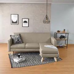 HOGAR VENECIA - Sala Burdeos en Tela Beige
