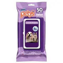 PETYS - Paños Húmedos para Perro Lavanda x 50 Unidades