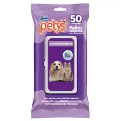 PETYS - Paños Húmedos Para Perro Lavanda x 50Und