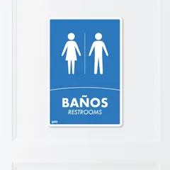 FIXSER - Señal Baños 22X15Cm Poliestireno