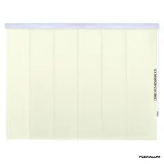 FLEXALUM - Panel Oriental Absolut Blackout Cream A La Medida Ancho Entre 260.5-280 Cm Alto Entre 300.5-320 Cm