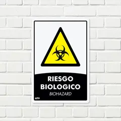 FIXSER - Señal Riesgo Biológico 22X15Cm Poliestireno