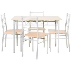 JUST HOME COLLECTION - Juego De Comedor 4 Puestos 110X70X76Cm Natural