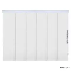 FLEXALUM - Panel Oriental Solar 3 Blanco A La Medida Ancho Entre 260.5-280 Cm Alto Entre 220.5-240 Cm