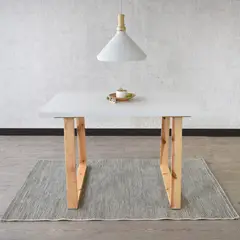 HOGAR VENECIA - Mesa Comedor 4 Puestos Andara 75.5x120x80 Blanco