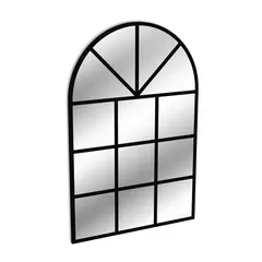 GENERICO - Espejo Tipo Ventana Marco Metálico 120cm