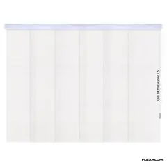 FLEXALUM - Panel Oriental Solar Tangle Blanco A La Medida Ancho Entre 470.5-490 Cm Alto Entre 220.5-240 Cm