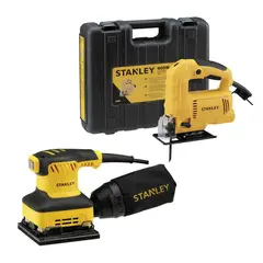 STANLEY - Combo Sierra Caladora 600w + Lijadora ¼ Pulgadas 240w
