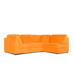 MAGIC CLASS - Sala Moderna Nápoles Cuero Sintético Naranja