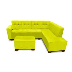 MAGIC CLASS - Sala Moderna Amatista Cuero Sintético Verde