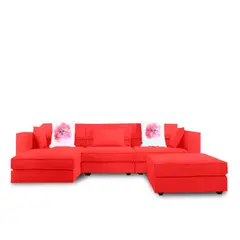 MAGIC CLASS - Sala Moderna Seattle Microfibra Rojo