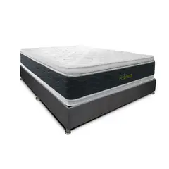 DREAMON - Base Cama + Colchón Hydrus Semidoble 120x190 + Alm