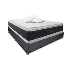 DREAMON - Base Cama + Colchón Hydrus Doble 140x190 + Alm
