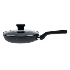 IMUSA - Sartén 20cm Fundido Tapa Vidrio Gusto