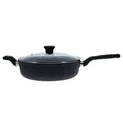 IMUSA - Sartén 20cm Fundido Tapa Vidrio Gusto