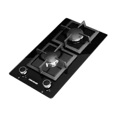 CHALLENGER - Estufa Empotrable 30 X 52 cm 2 Puestos Cristal