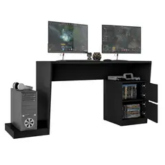 BRV MOVEIS - Escritorio Gamer 81x173x53.5 Negro