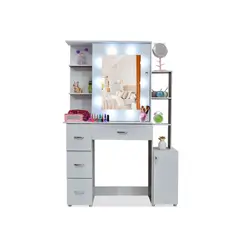 TKMODULARES - Tocador Zafiro Repisas Blanco