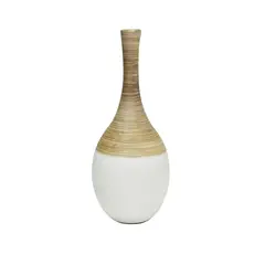 undefined - Florero Cerámica Lyon 14.5x36cm Beige