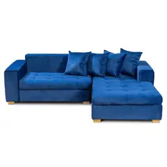 KAIU HOME - Sofá Esquinero Alaska 5 Puestos Premium + Cojines Azul