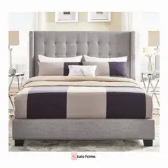 KAIU HOME - Combo Premier Base Cama + Cabecero + Colchón Doble 140X190 Gris
