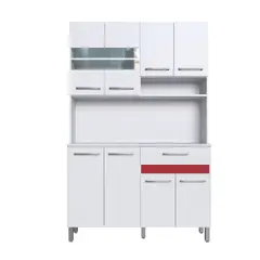 MULTIMUEBLES - Cocina Carolina 8 Puertas 1 Cajón 188X120X39
