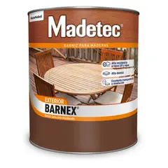 PINTUCO - Barniz Exterior Para Madera Incoloro Barnex 1/4 Galón
