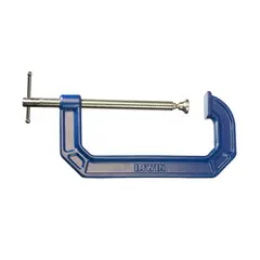 IRWIN - Prensa Tipo C 225108 de Acero con Cuerpo Azul para Sujeción Firme