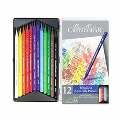 CRETACOLOR - Estuche Metal Lapices Aquamonolith X 12 Unid
