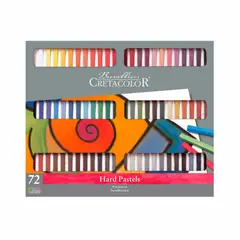 CRETACOLOR - Estuche Cartón Tiza Pastel Dura Caja X 72 Ud