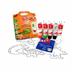 PEBEO - Kit Artistick Dinosaurios 5 Tubos X 75 Ml