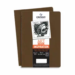 CANSON - Cuaderno Inspiration Cosido Marron X 2 Ud - A4
