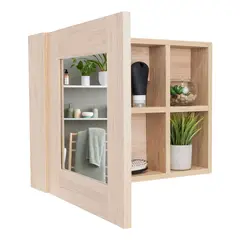 SENSI DACQUA - Gabinete De Baño Cairo Rovere 40x55x12.1 Cm